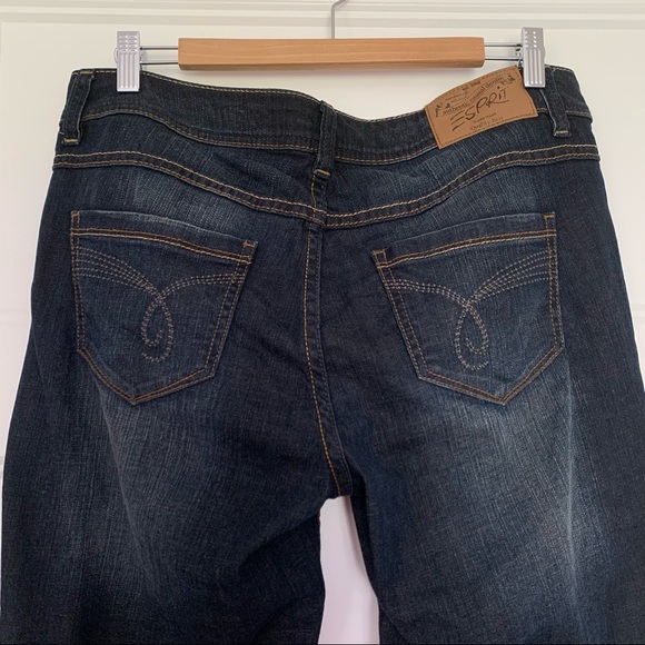 Esprit - Tube Slim Blue/Black Dark Wash Skinny Jeans - Size 32 - Picture 4 of 15